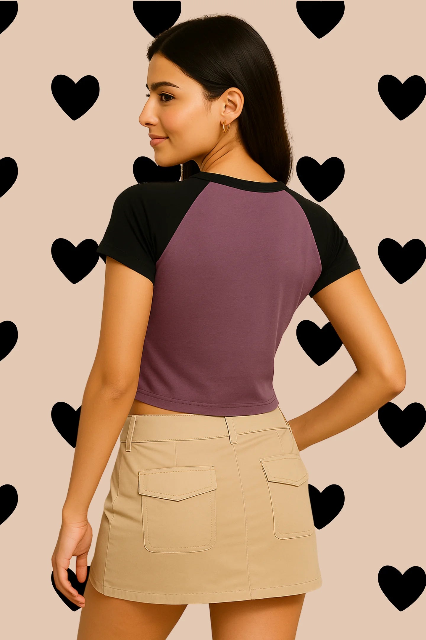 Meow | Shaw tees | Slim Fit Crop Top