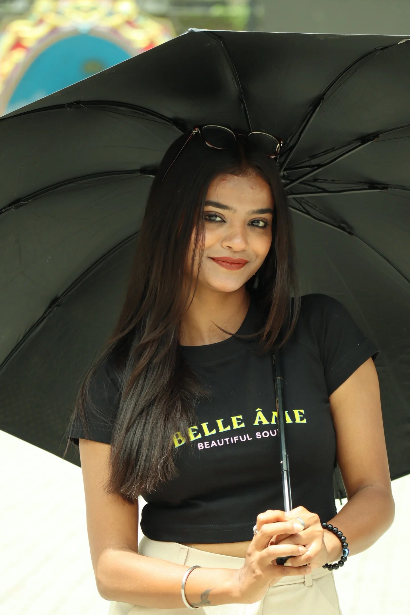 Belle ame | Shaw tees | Slim Fit Crop Top