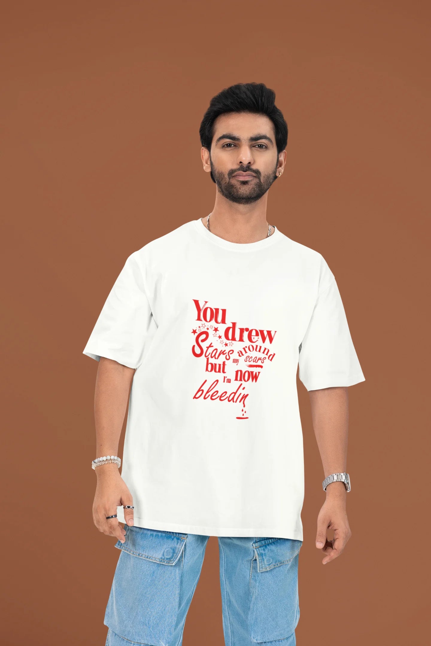 I'm Bleeding | T.S | Dropped Sleeve Unisex Tee