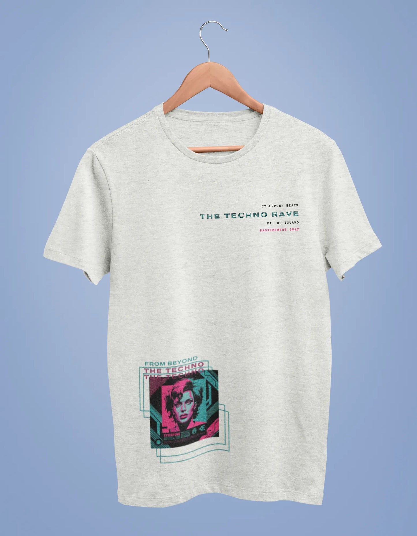 The Techno | Techno Rave | Dropped Sleeve Unisex T-Shirt