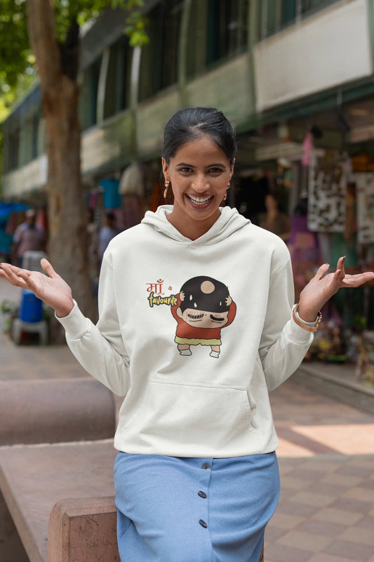 Maa's Favourite | Shinchan | Premium Unisex Winter Hoodie
