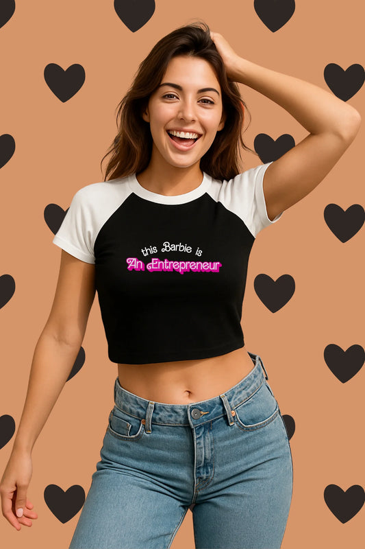 An Entreprenuer | Shaw tees | Slim Fit Crop Top