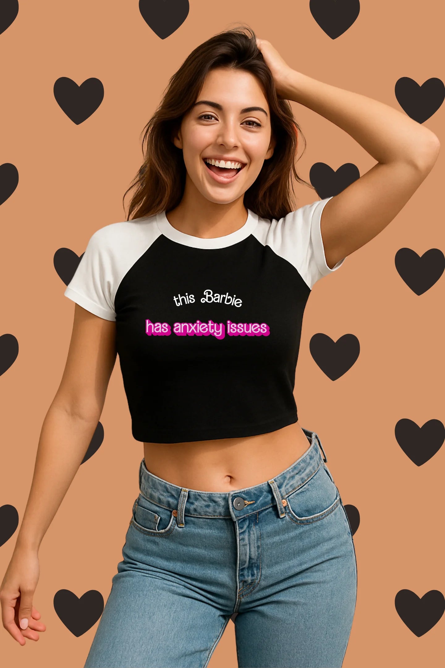 Anxiety Issue | Shaw tees | Slim Fit Crop Top