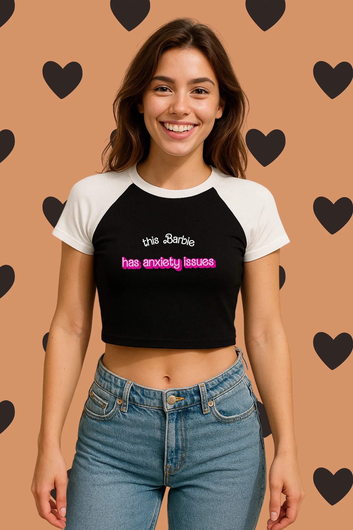 Anxiety Issue | Shaw tees | Slim Fit Crop Top