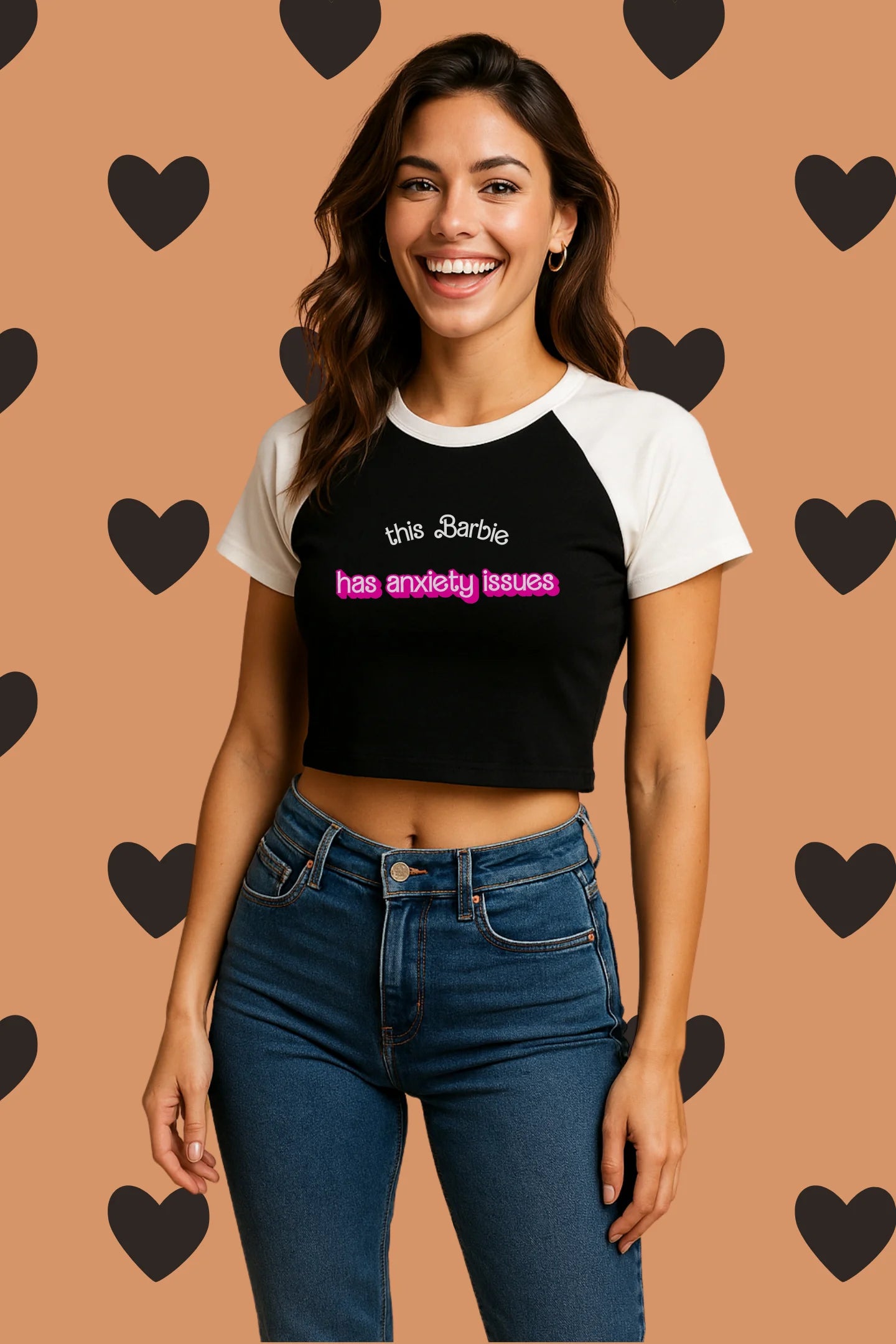 Anxiety Issue | Shaw tees | Slim Fit Crop Top