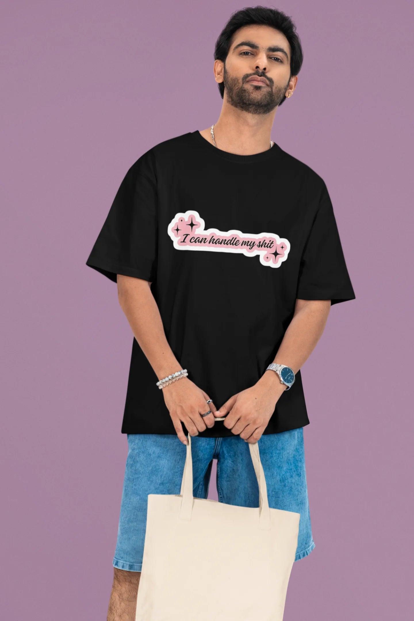I can handle my shit | T.S | Dropped Sleeve Unisex Tee