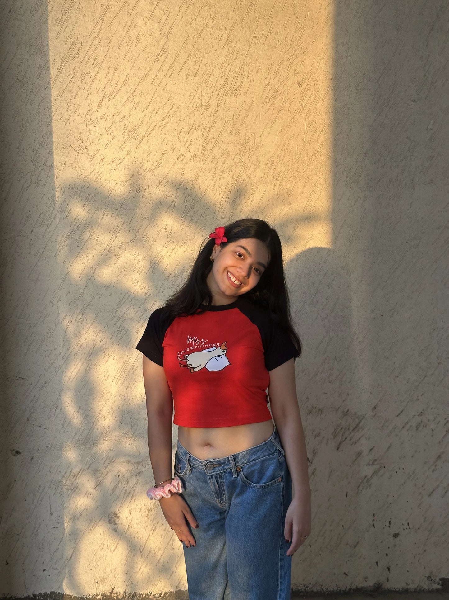 Miss Overthinker | Shaw tees | Slim Fit Crop Top