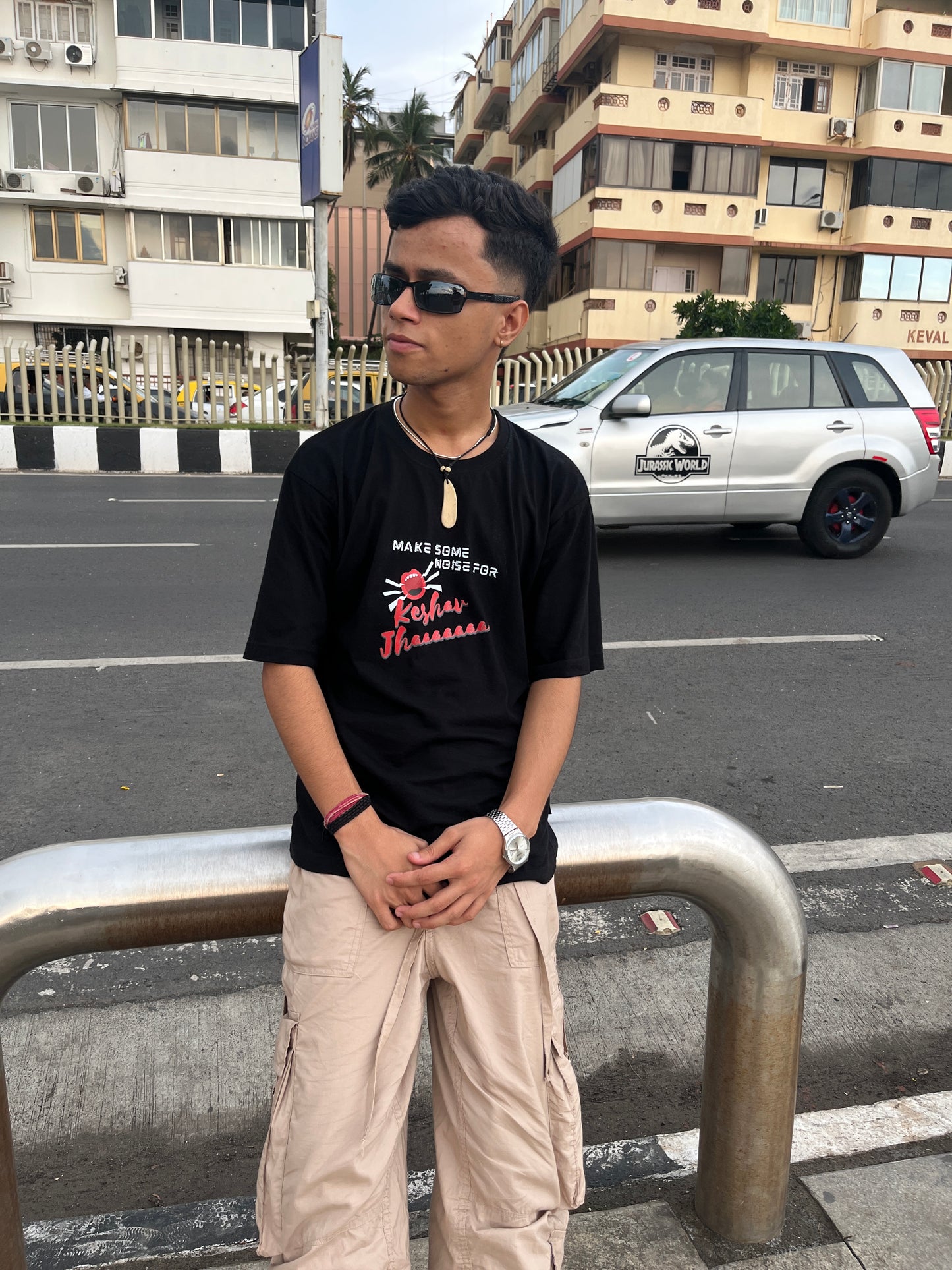 Make Some Noise.. | Keshav Jhaa Official Merch | Oversized Unisex T-Shirt