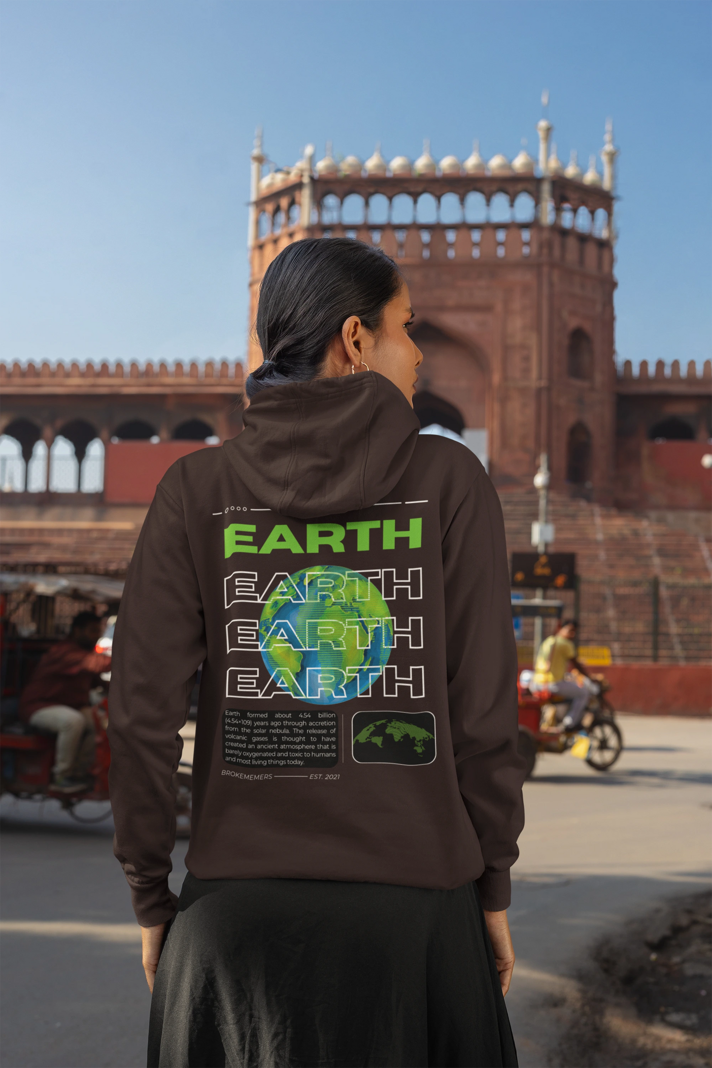 Planet Earth | Space Vogue | Premium Unisex Winter Hoodie