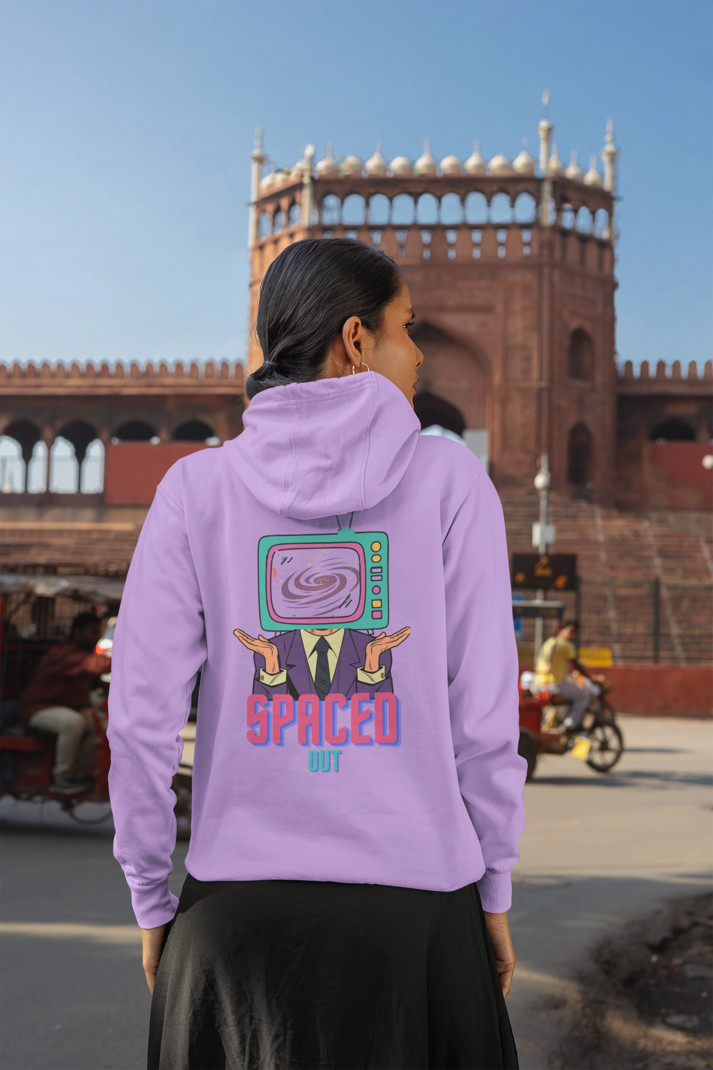 TV Spaced Out | Space Vogue | Premium Unisex Winter Hoodie