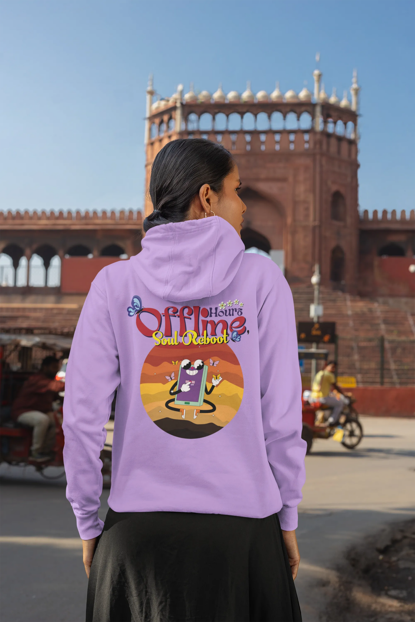 Offline Hours | Typography | Premium Unisex Winter Hoodie