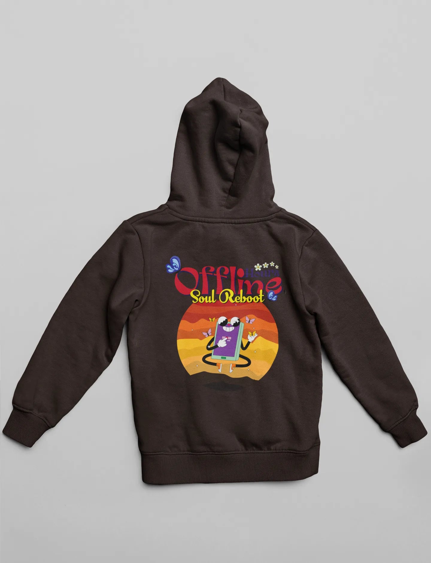 Offline Hours | Typography | Premium Unisex Winter Hoodie