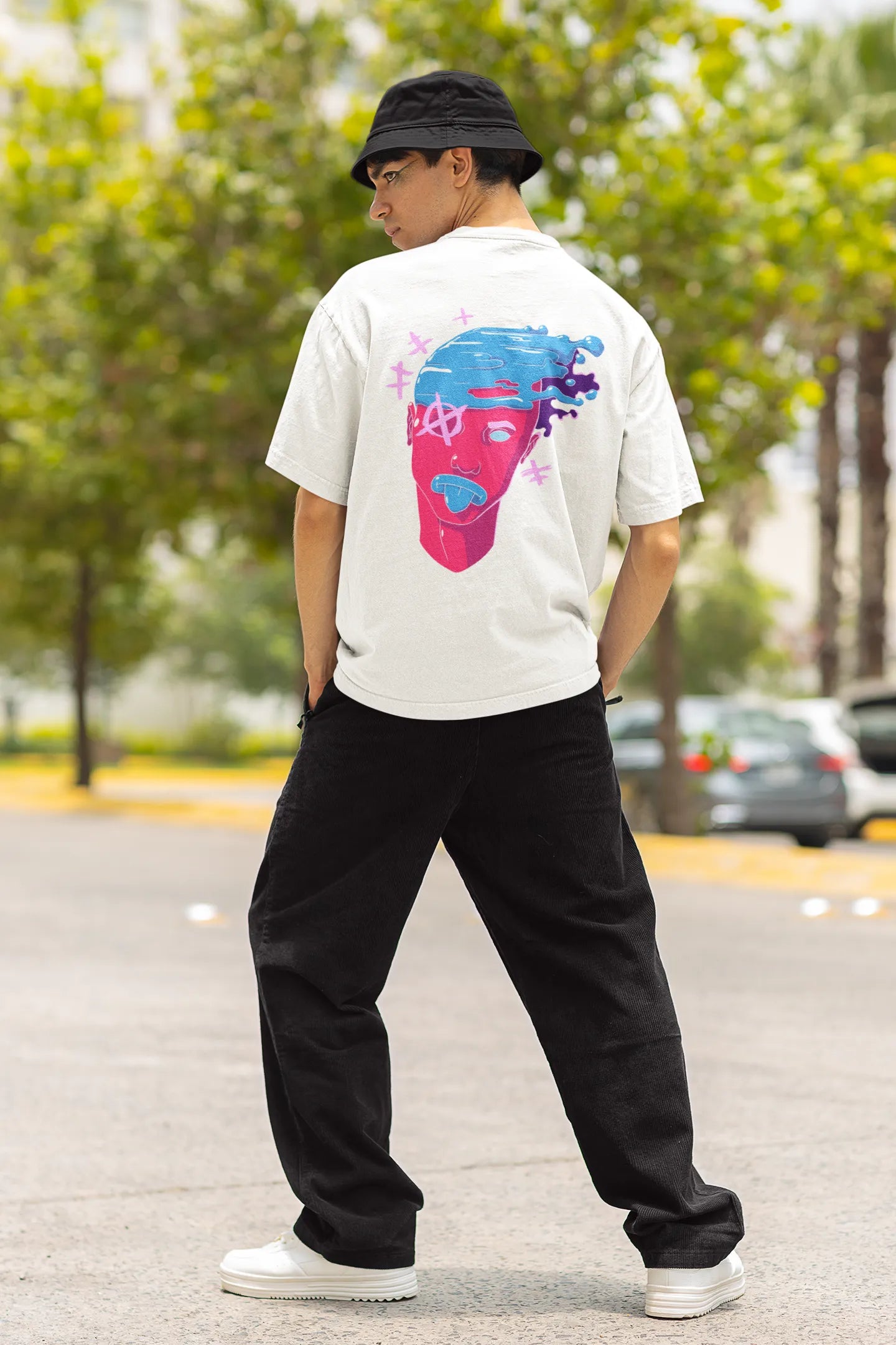 Escape from reality | Techno Rave | Dropped Sleeve Unisex T-Shirt