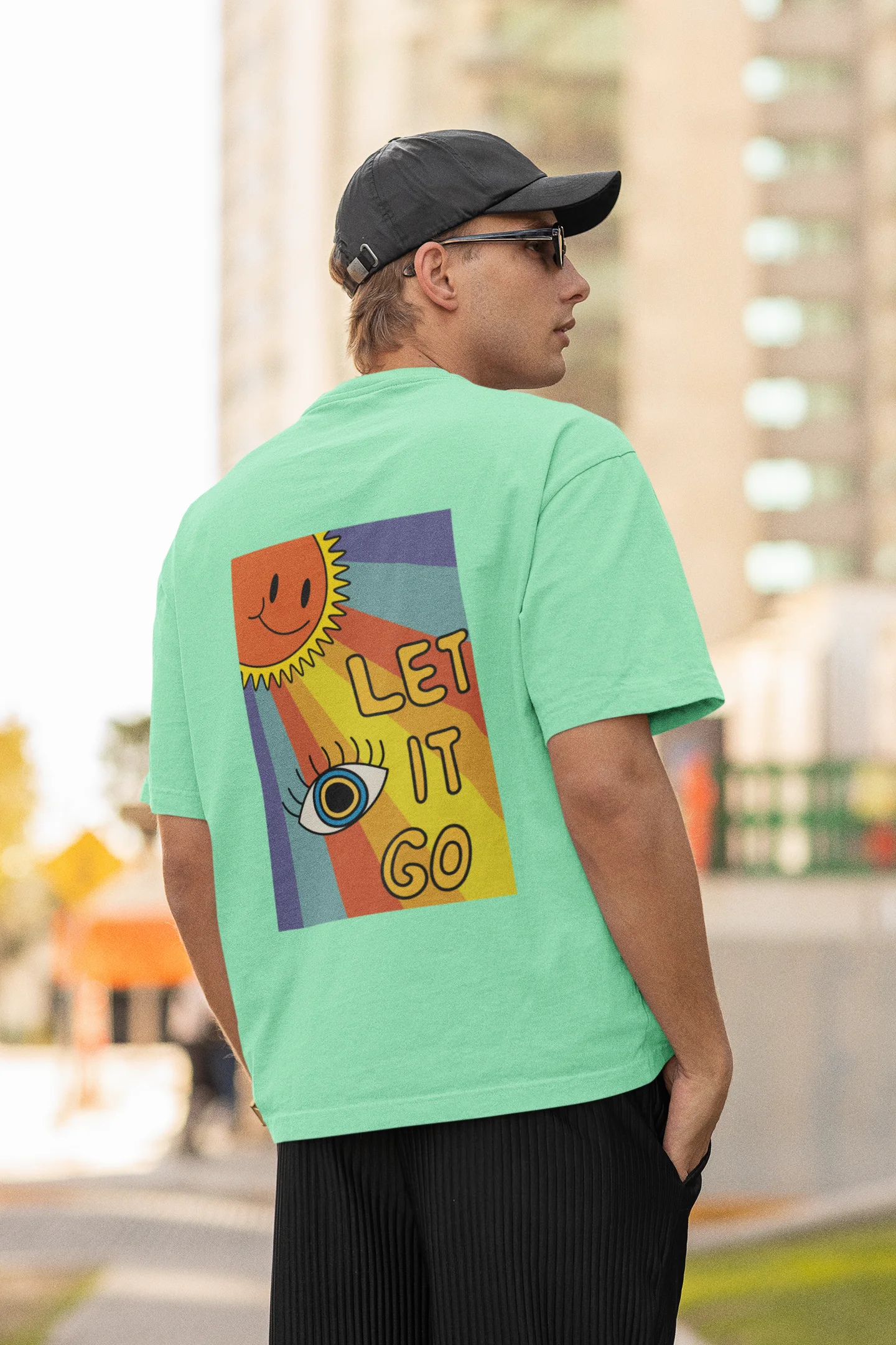 Let it go | Premium Oversized Half Sleeve Unisex T-Shirt