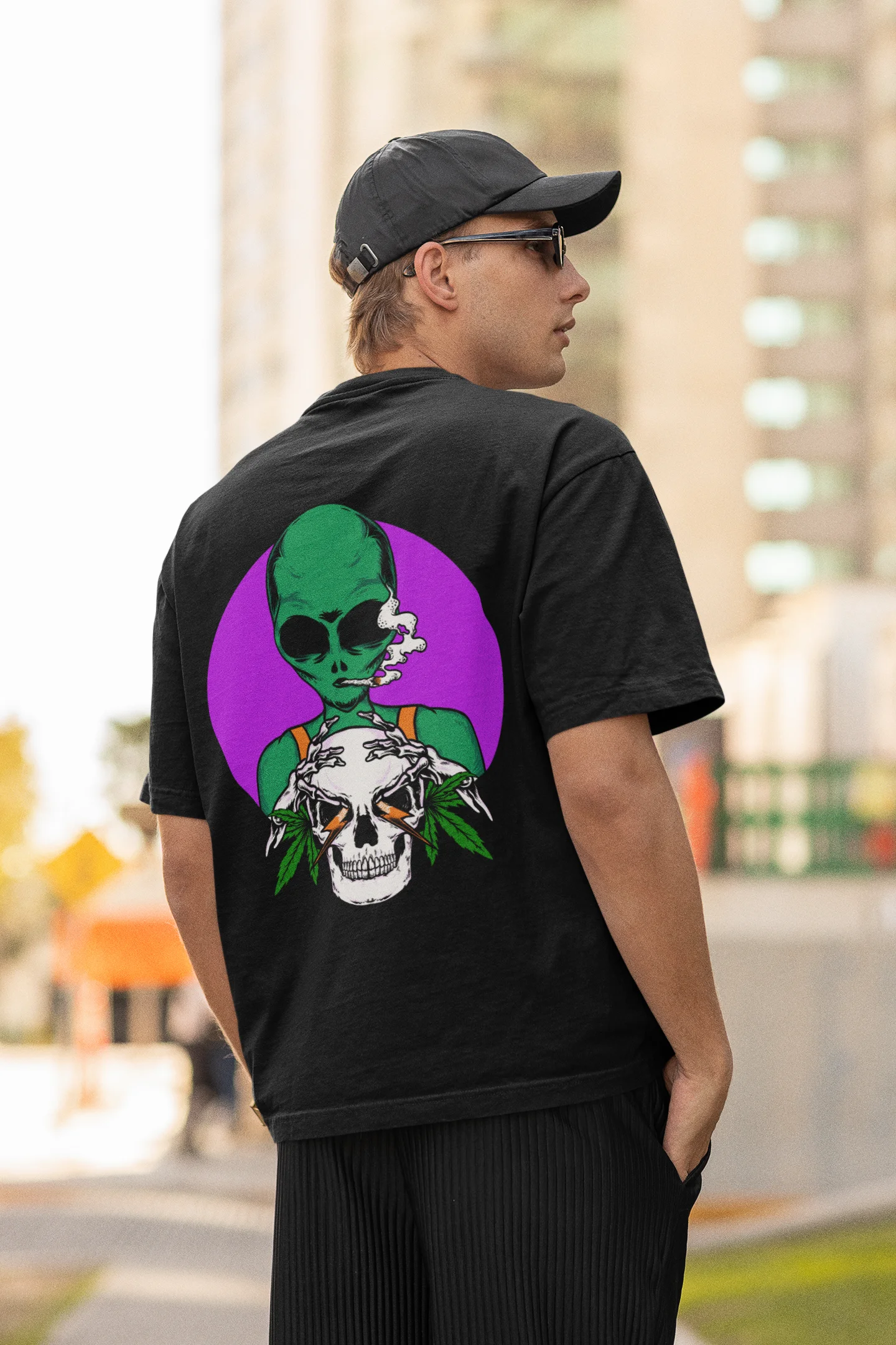 Green leaf | Dropped Sleeve Unisex T-Shirt