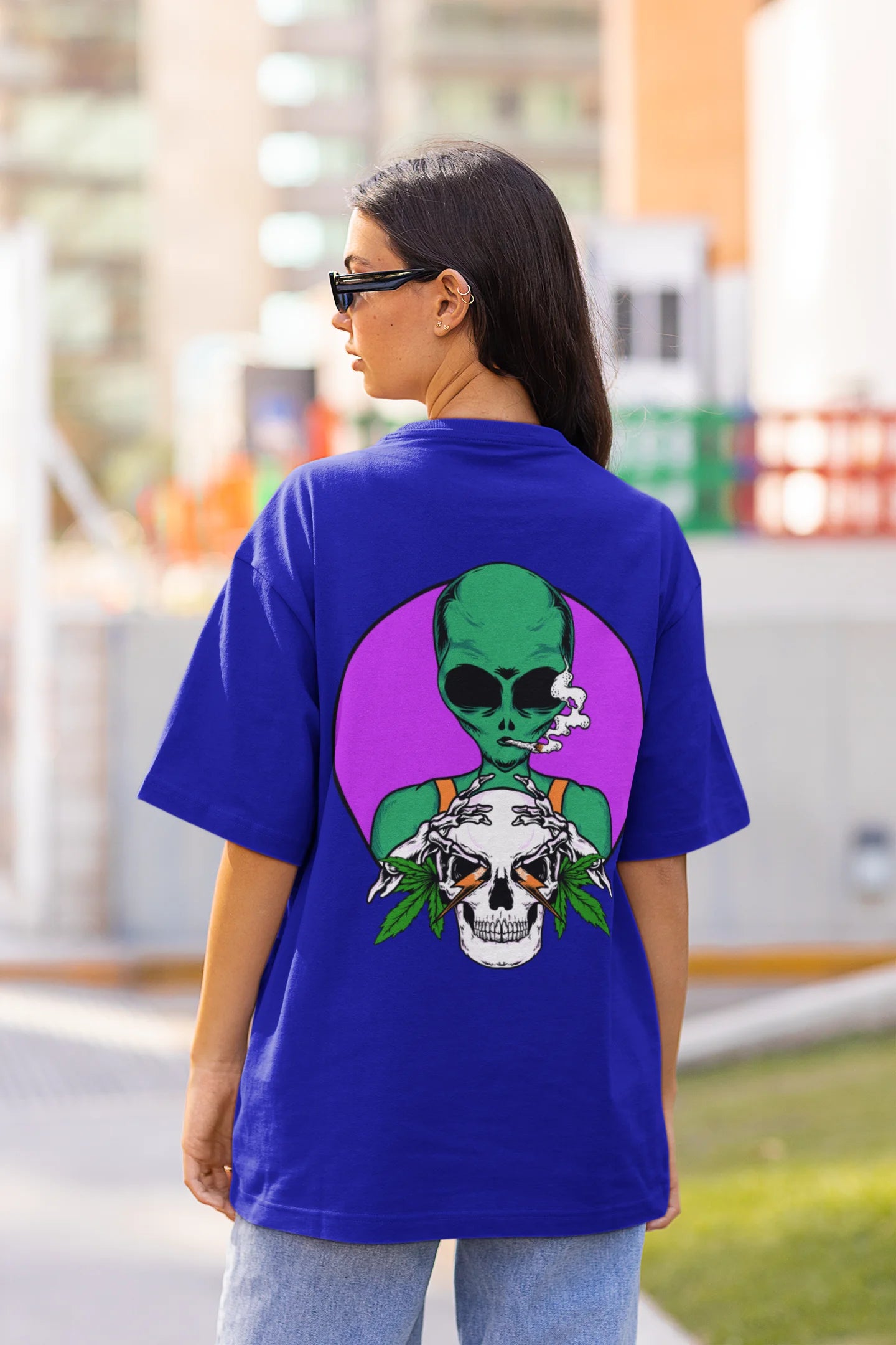 Green leaf | Dropped Sleeve Unisex T-Shirt