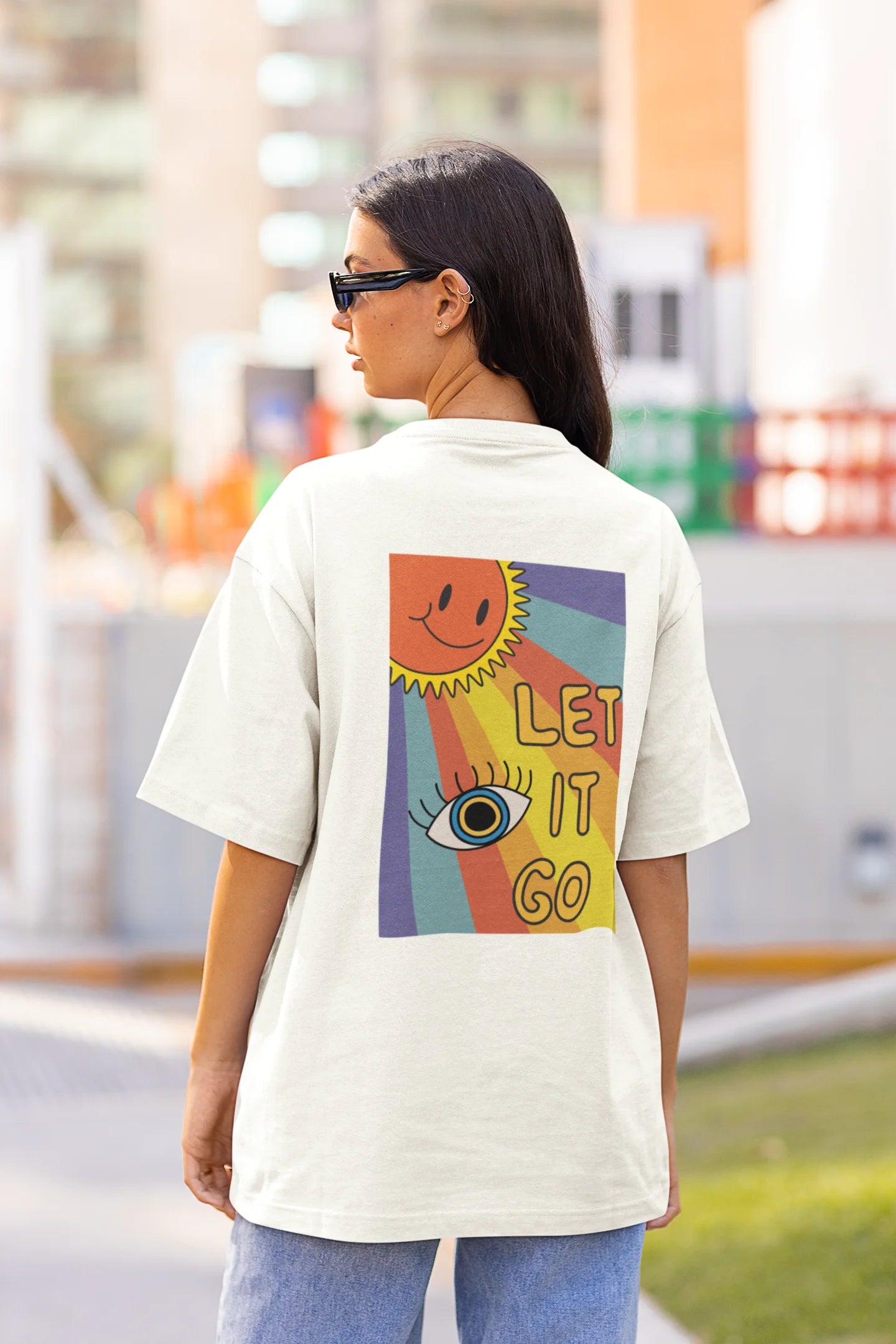 Let it go | Premium Oversized Half Sleeve Unisex T-Shirt