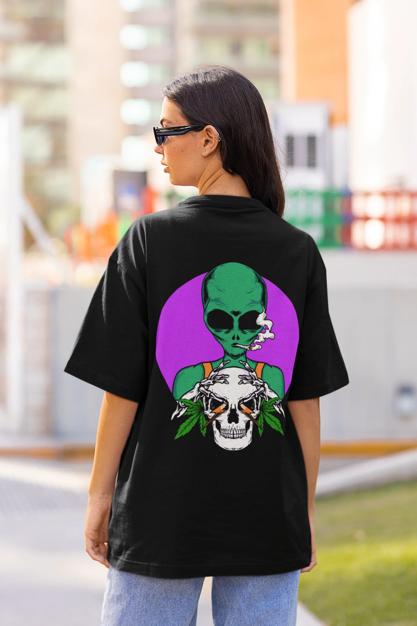 Green leaf | Dropped Sleeve Unisex T-Shirt