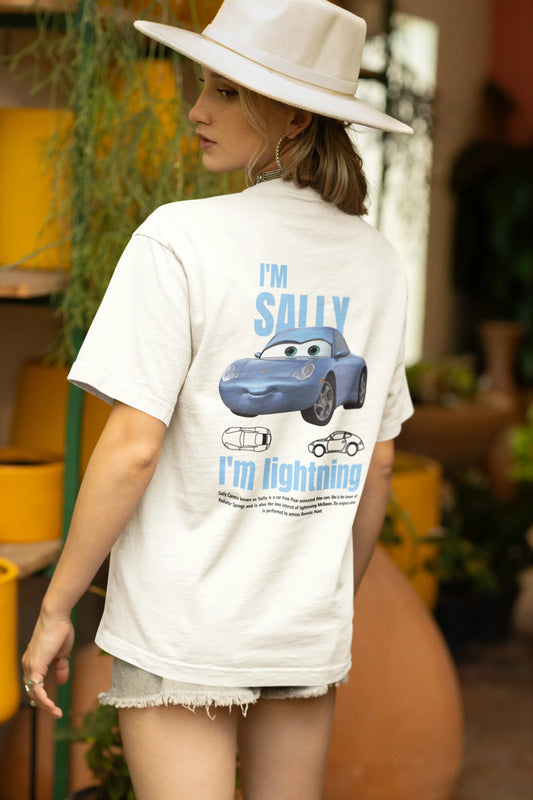 I'm Sally | Super Cars | Dropped Sleeve Unisex Tee
