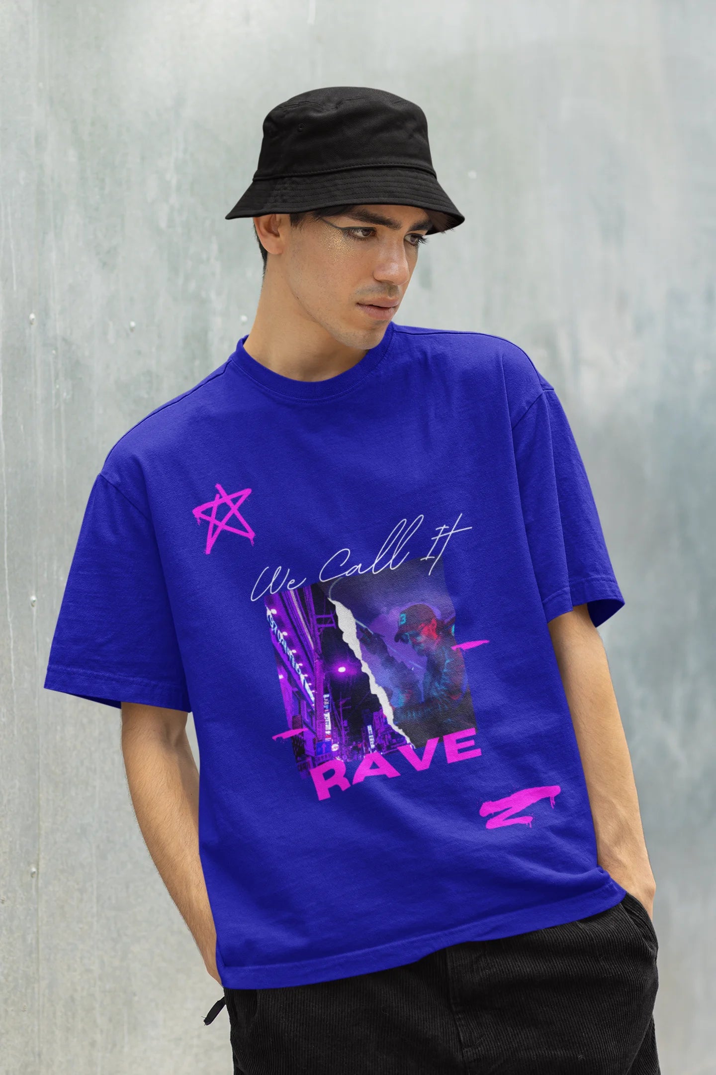 Call it rave | Techno Rave | Dropped Sleeve Unisex T-Shirt