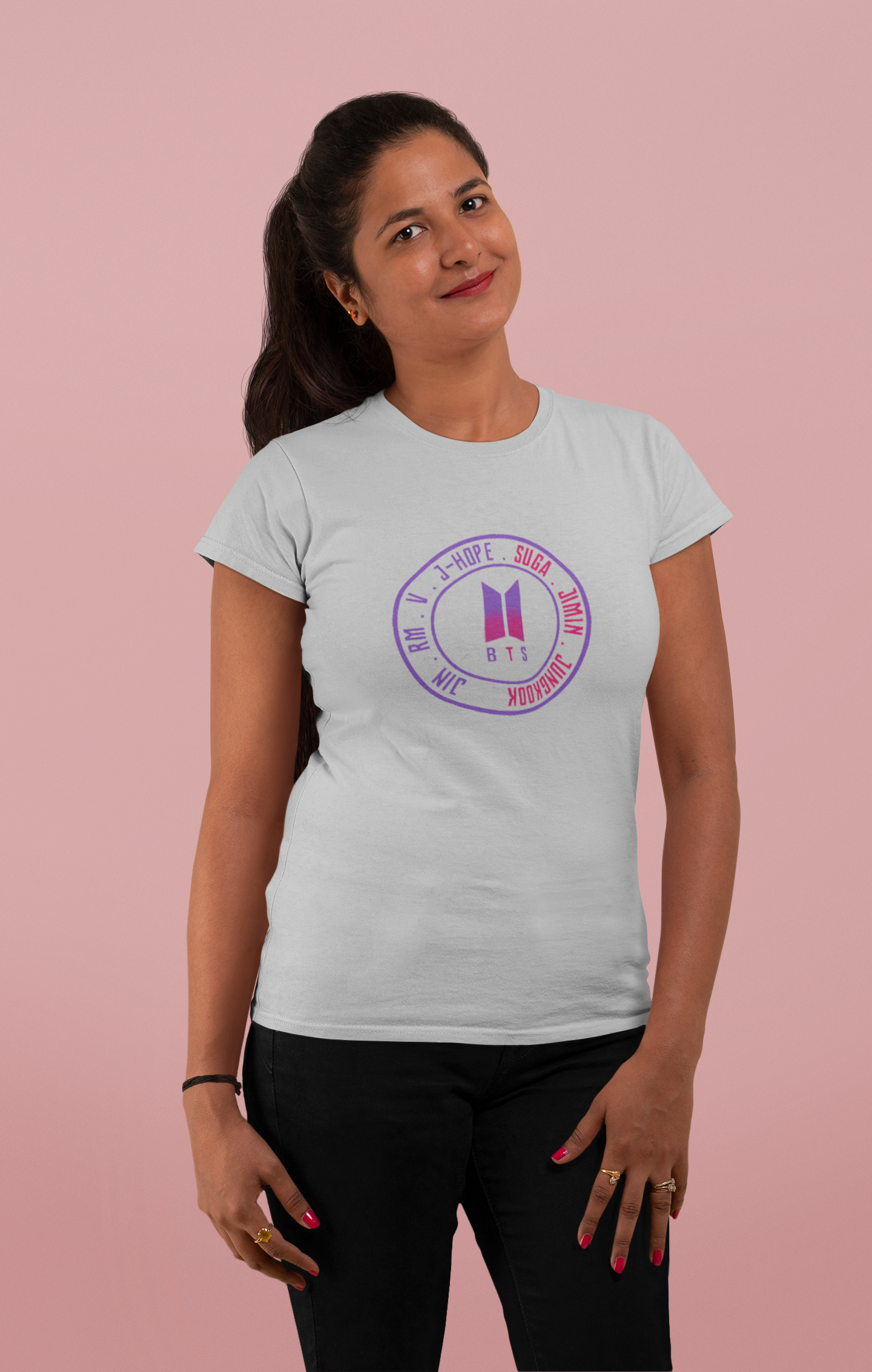 JIM . RM . V.J-HOPE . SUGA . JIMIN . JUNGKOOK | Premium Half Sleeve Unisex T-Shirt