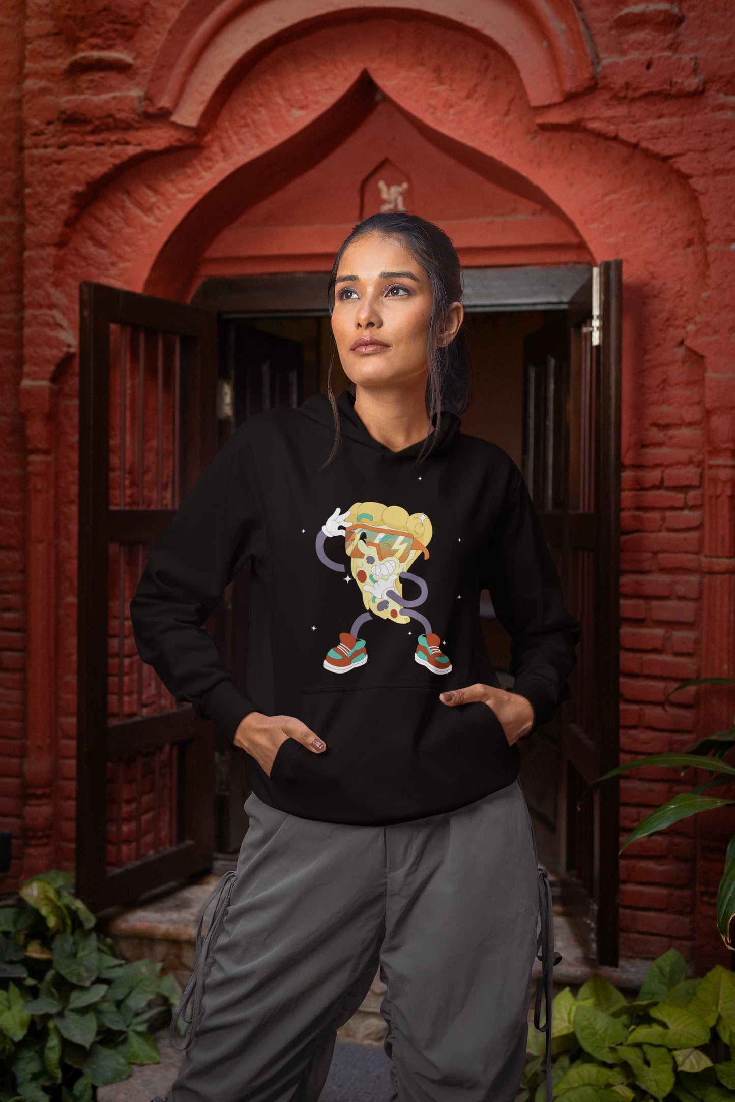 Slice,Savor and Smile | Typography | Premium Unisex Winter Hoodie