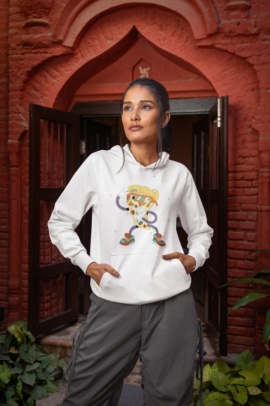 Slice,Savor and Smile | Typography | Premium Unisex Winter Hoodie