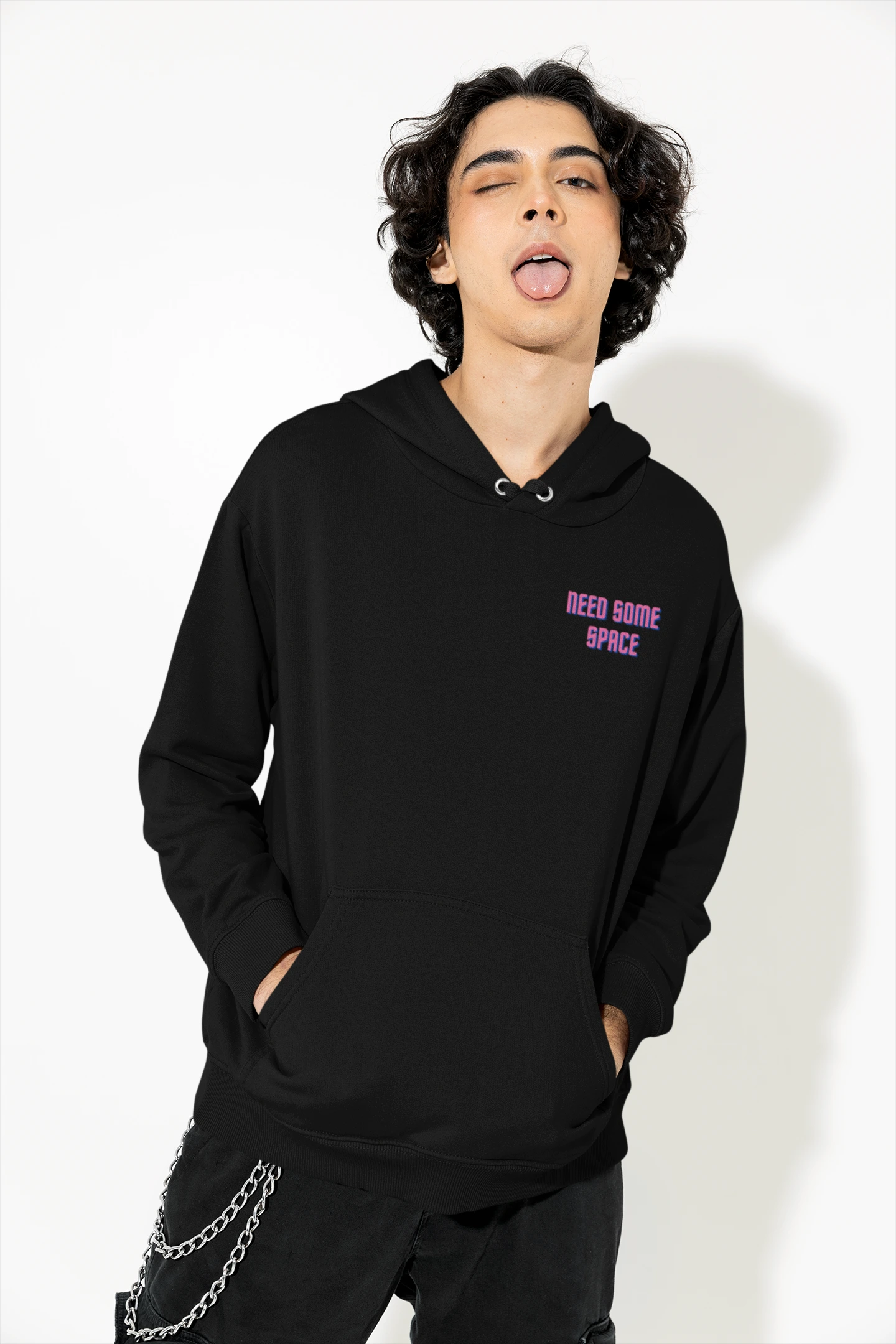 TV Spaced Out | Space Vogue | Premium Unisex Winter Hoodie