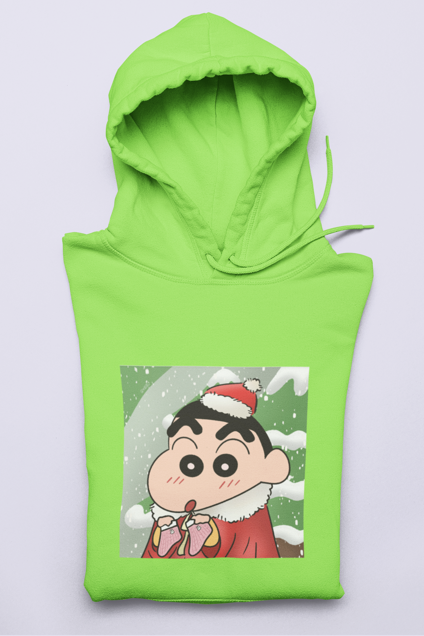Mistletoe Magic | Shinchan | Premium Unisex Winter Hoodie