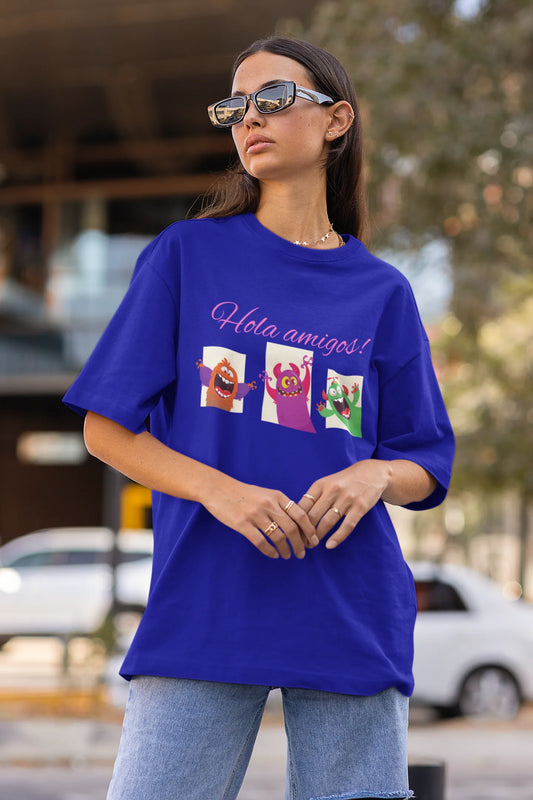 Hola Amigos |Disney | Dropped Sleeve Unisex Tee