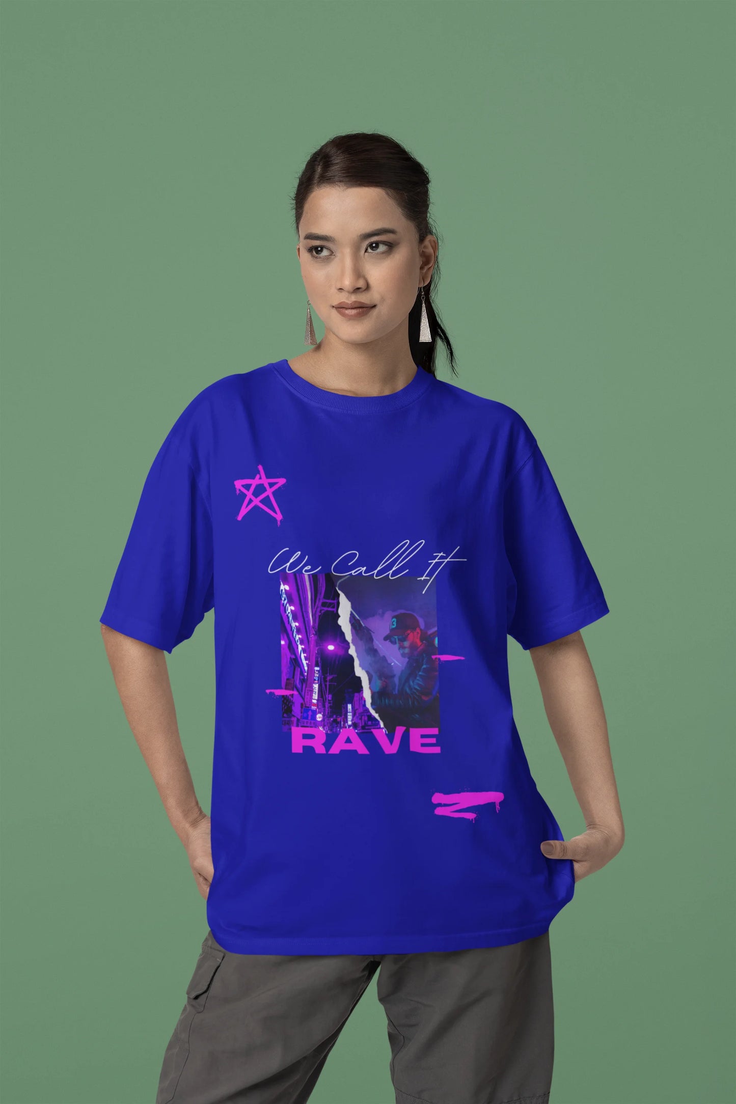 Call it rave | Techno Rave | Dropped Sleeve Unisex T-Shirt