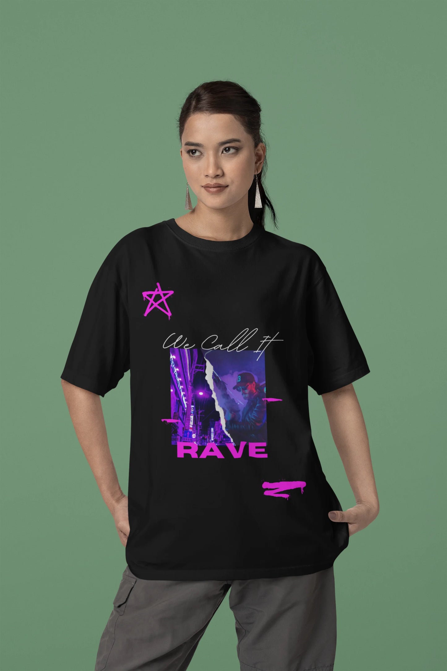 Call it rave | Techno Rave | Dropped Sleeve Unisex T-Shirt
