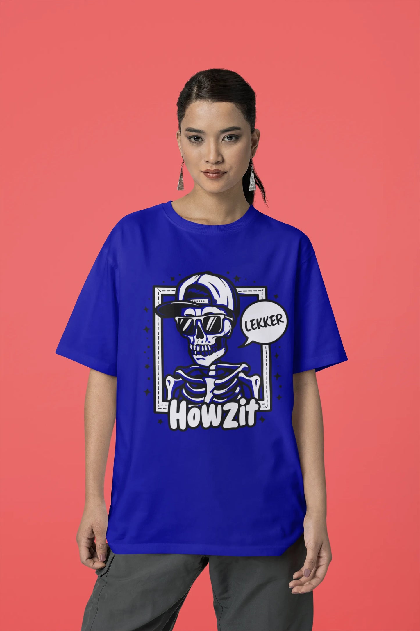 Lekkar | Techno Rave | Dropped Sleeve Unisex T-Shirt