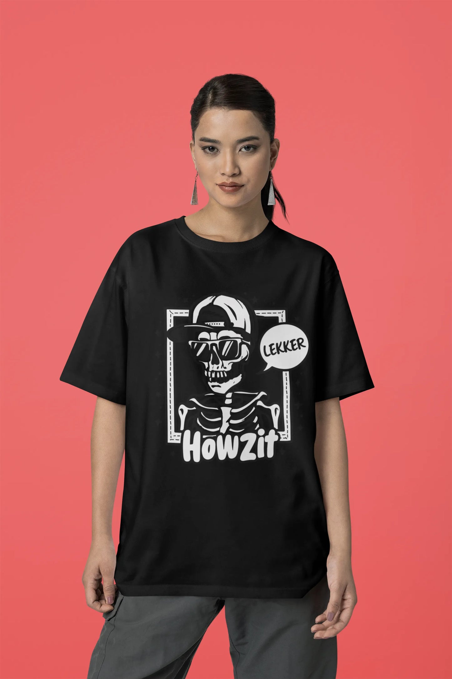 Lekkar | Techno Rave | Dropped Sleeve Unisex T-Shirt