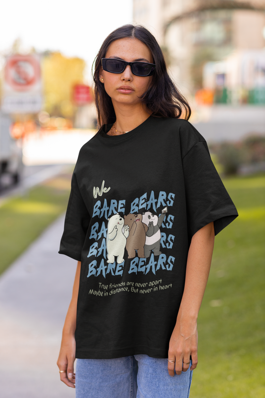 Bare Bears | Dropped Sleeve Unisex T-Shirt