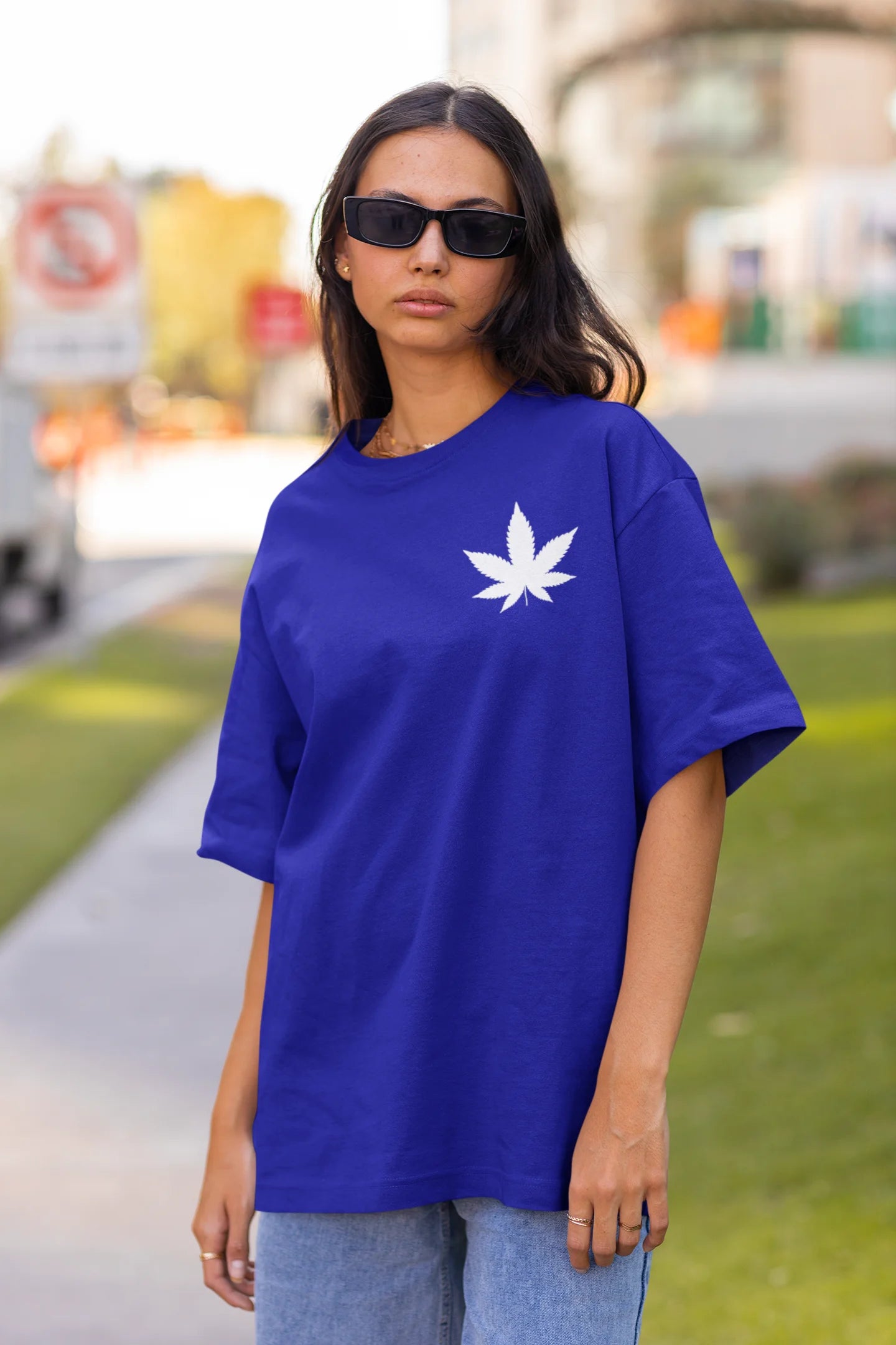 Green leaf | Dropped Sleeve Unisex T-Shirt