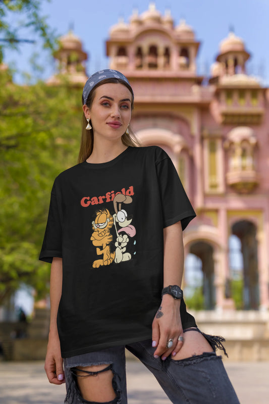 Garfield | Disney | Dropped Sleeve Unisex Tee