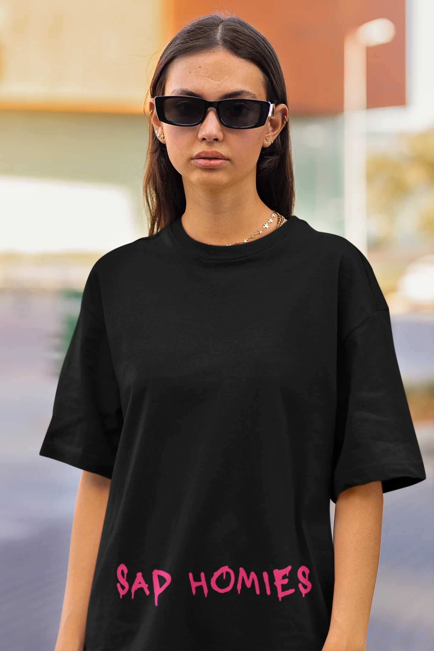 Sad Homies | Techno Rave | Dropped Sleeve Unisex T-Shirt