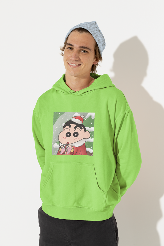 Mistletoe Magic | Shinchan | Premium Unisex Winter Hoodie