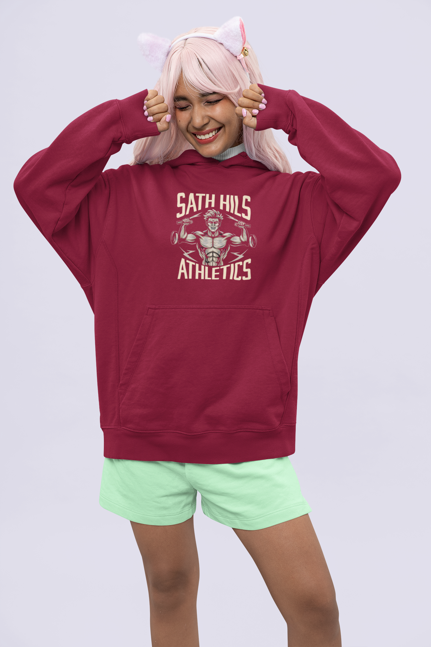 Sath Hils Atheletics | Retro Theme | Premium Unisex Winter Hoodie