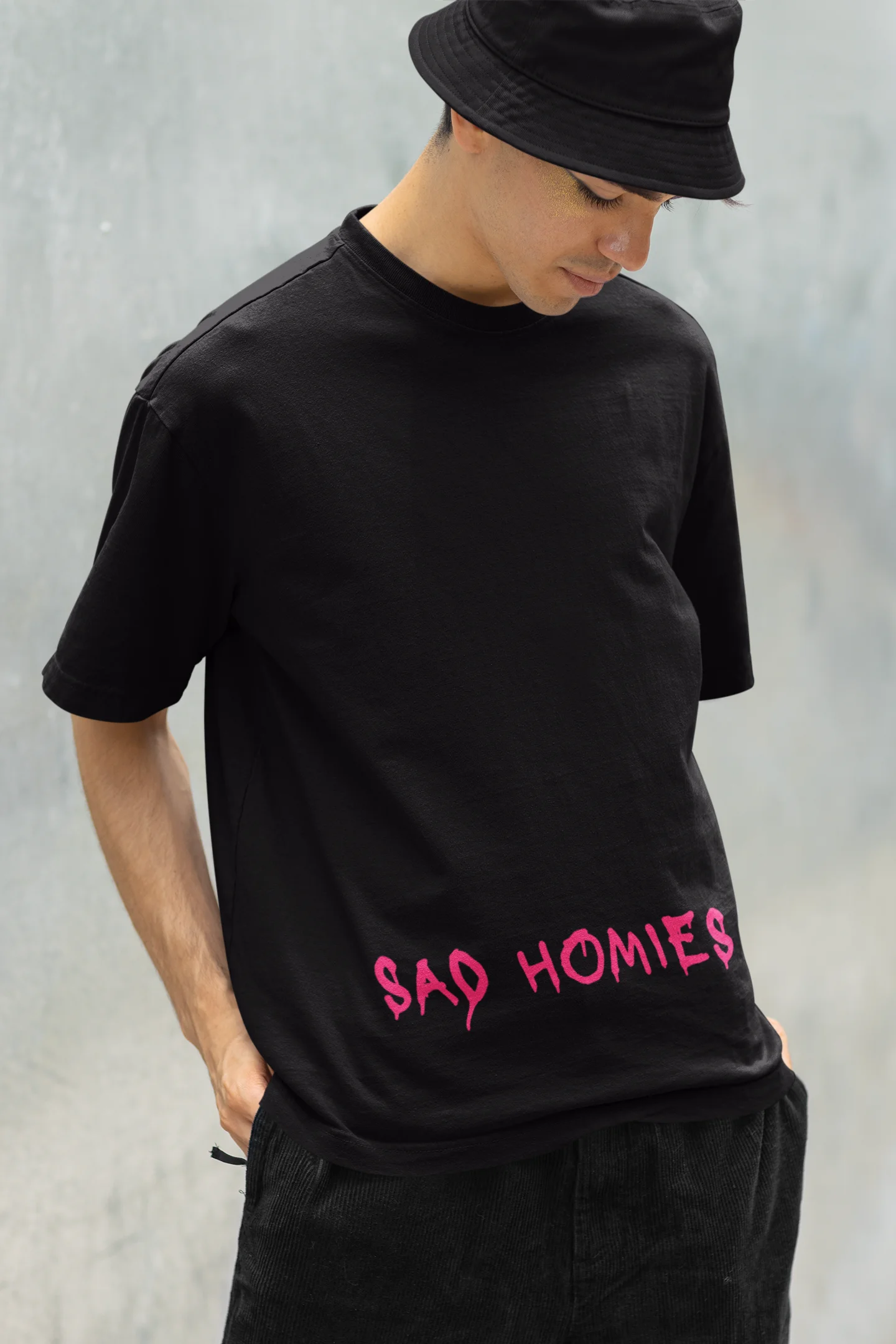 Sad Homies | Techno Rave | Dropped Sleeve Unisex T-Shirt
