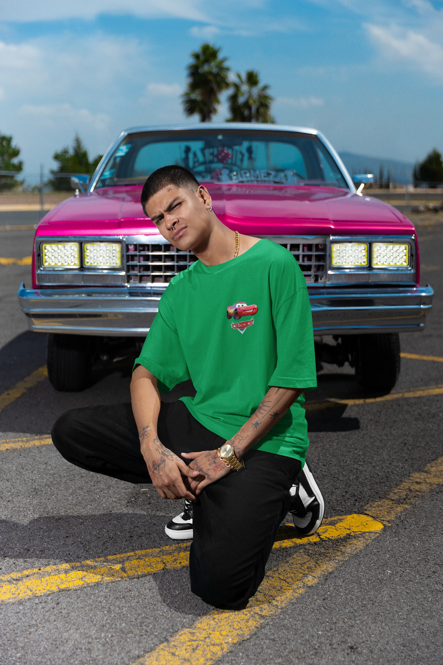 McQueen  | Super Cars | Dropped Sleeve Unisex Tee