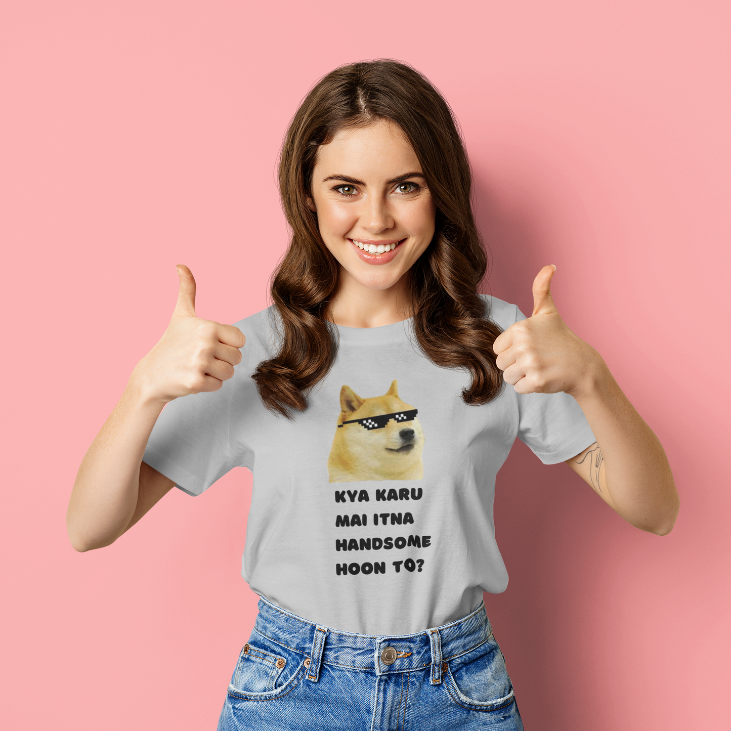 Kya karu main itna handsome hoon! | Premium Half Sleeve Unisex T-Shirt
