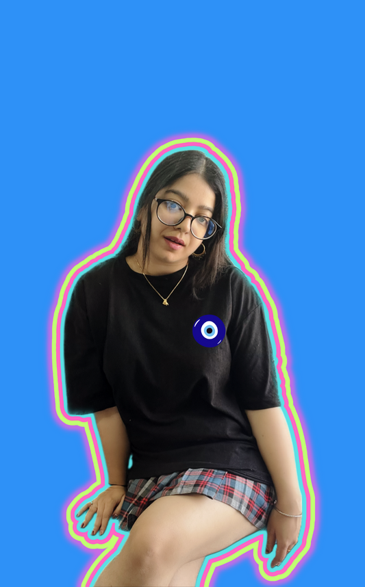 Evil Eyes | Dropped Sleeve Unisex Tee