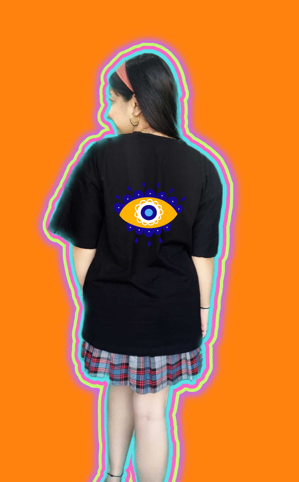 Evil Eyes | Dropped Sleeve Unisex Tee