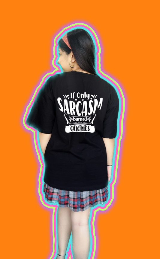 Sarcasm | Dropped Sleeve Unisex Tee