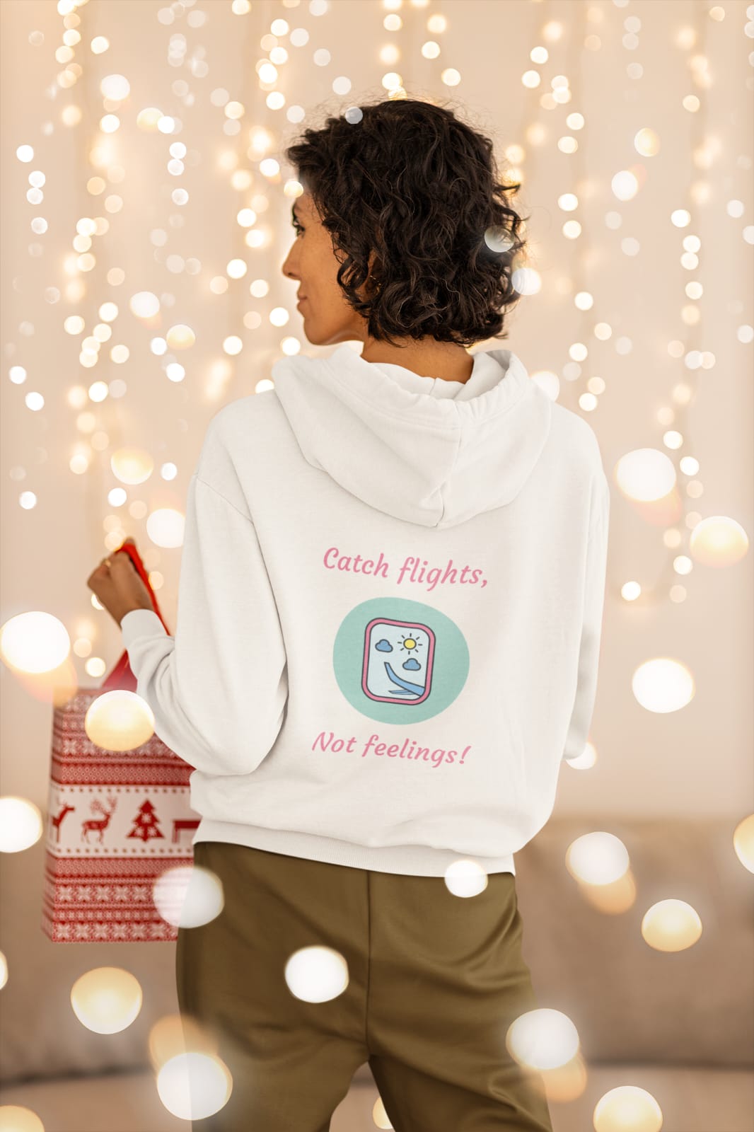 Catch Flight, not feeling | Premium Unisex Winter Hoodie