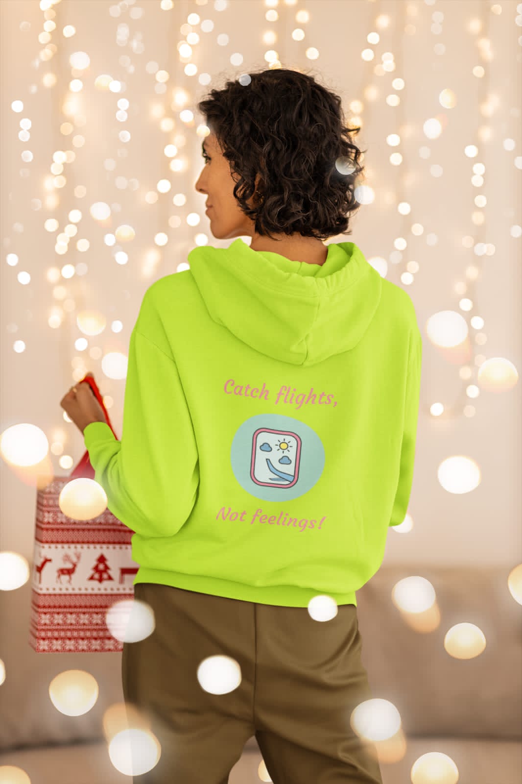 Catch Flight, not feeling | Premium Unisex Winter Hoodie