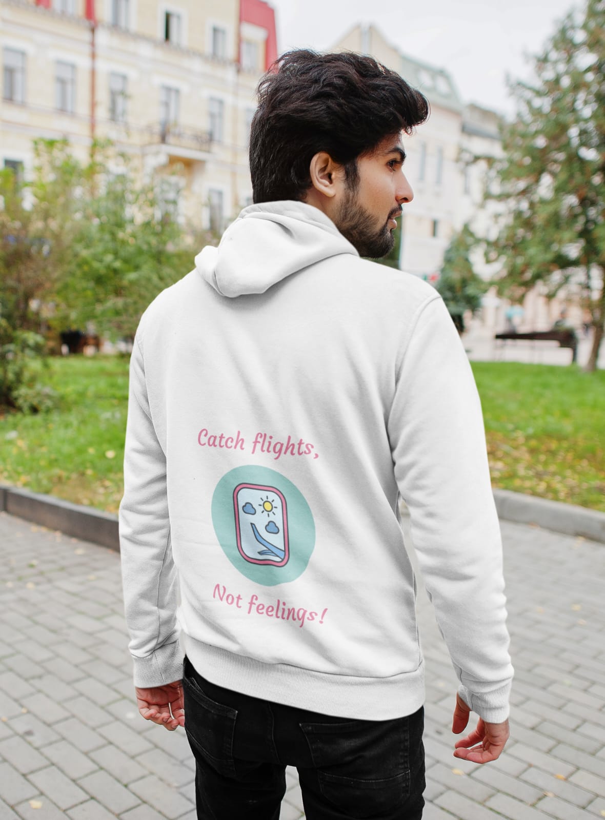 Catch Flight, not feeling | Premium Unisex Winter Hoodie