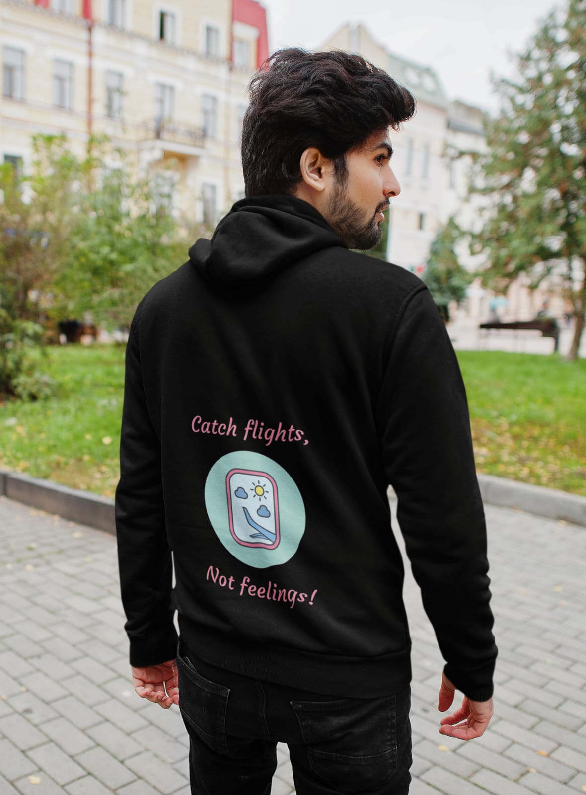 Catch Flight, not feeling | Premium Unisex Winter Hoodie
